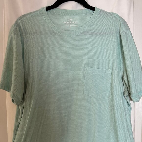 Men's Vinyard Vines Green Short Sleeve Shirt Size Large - Picture 1 of 3